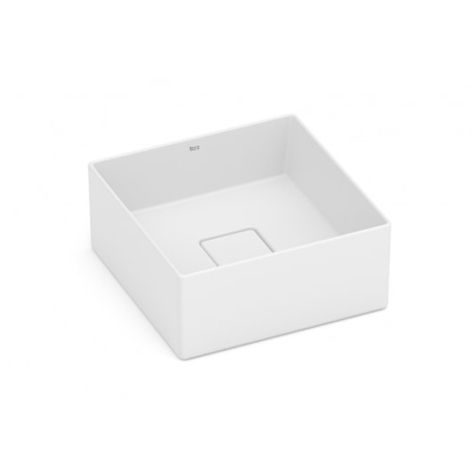 Cuba de Apoio Sem Mesa T3 Terra Branco Matte Roca 30x30cm - Imagem principal - 71f02541-2d5b-474c-84aa-6818c4a0c88a