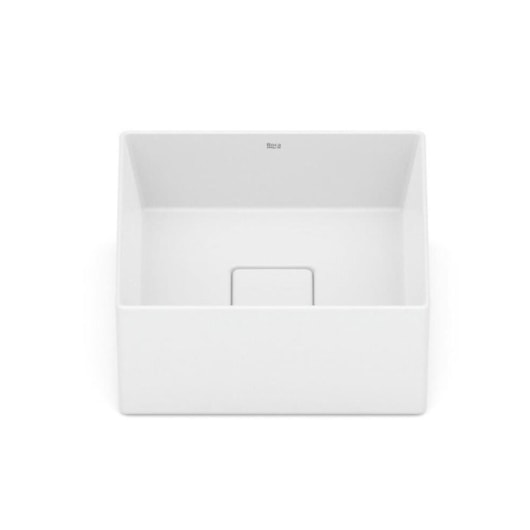 Cuba de Apoio Sem Mesa T3 Terra Branco Matte Roca 30x30cm - Imagem principal - f7aa91ee-93cb-4a12-a147-98f9f8223f67