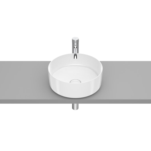 Cuba De Apoio Válvula 7/8 Inspira Round Branco Roca 37x37 cm - Imagem principal - 123a3e94-3c7f-4ecf-9b6e-a984ad9ab06c