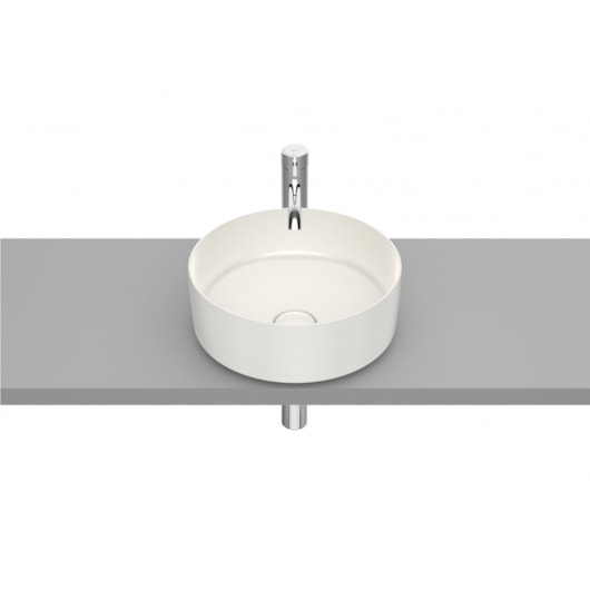 Cuba De Apoio Válvula 7/8 Round Inspira Beige Roca 37x37cm - Imagem principal - 824662d1-2668-430f-8652-bcbea98ac4af