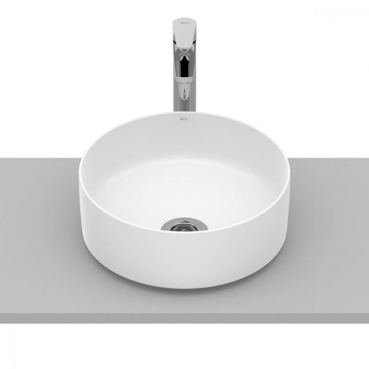 Cuba De Apoio Válvula 7/8 Round Inspira Blanco Mate Roca 37x37cm - Imagem principal - 8f54806e-d1a0-49d9-a31a-fd581556f48f