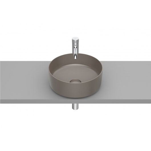 Cuba De Apoio Válvula 7/8 Round Inspira Cafe Roca 37x37cm - Imagem principal - 737d934d-db09-4978-92ac-916a7b5657cd