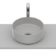 Cuba De Apoio Válvula 7/8 Round Inspira Stone Roca 37x37cm - eb8eddc1-95e4-4a73-8be5-74840b79408a
