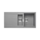 Cuba de Cozinha Dupla Reversível em Quarzex Oslo 50x100cm Cinza Roca - cbb95e35-7819-46ea-9151-155dbb5f209f