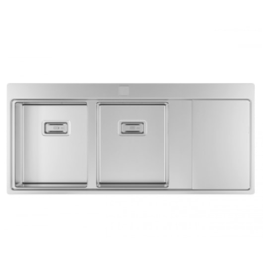 Cuba De Cozinha Inox Dupla Wish Com Chapa E Válvula Deca 11,6x52x21,7cm - Imagem principal - e1a2534a-89ed-4afe-92f6-5afa14ed8f87