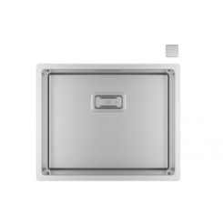 Cuba De Cozinha Inox Wish Com Válvula Deca 54x44x20cm