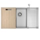 Cuba De Cozinha Retangular Inox Com Acessórios Deca 75X40cm - 1b496922-0a7c-4bd9-93d1-7011fd06f524