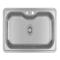 Cuba De Cozinha Retangular Inox Com Deck Facile Deca 80x40cm