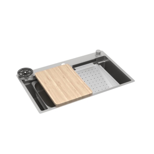 Cuba De Cozinha Workstation Inox Deca 75x40cm - Imagem principal - fd17086c-e87f-4f15-9495-cb758a48faab