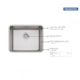 Cuba De Embutir Collection Quadrum Undermount Em Aço Inox Tramontina 50X40cm - 2e5785d4-59c8-472a-9a16-00e7aa42d981