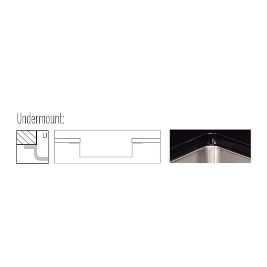 Cuba de embutir Design Collection Quadrum Undermount em Aço Inox com Acabamento Scotch Brite 45 U 45x40cm 94006/112 Tramontina - Imagem principal - 6ce8cf0a-9d22-45d9-acdd-d6533f991e4d