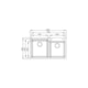 Cuba de Embutir Dupla Millare 86100 Undermount de Quartzo Preto 86x50x21,5 Debacco - 6fbb440b-976d-4b89-ac80-95c8cb234b82