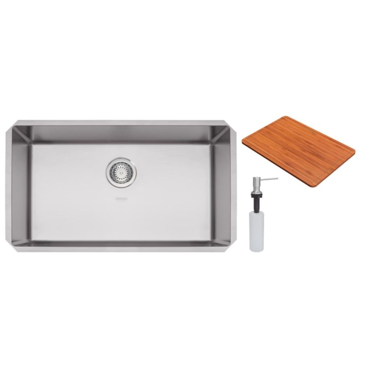 Cuba De Embutir Em aço Inox Com Acessórios Design Quadrum Tramontina 70x40x21,5cm