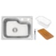 Cuba De Embutir Em Aço Inox Com Acessórios Morgana Compact 48FX Escovado Tramontina 55x24cm - 51fdf5c9-1e99-4af5-a5a5-f514c89564de