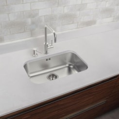 Cuba De Embutir Lavínia Com Válvula Em Aço Inox Escovado Tramontina 56x34cm