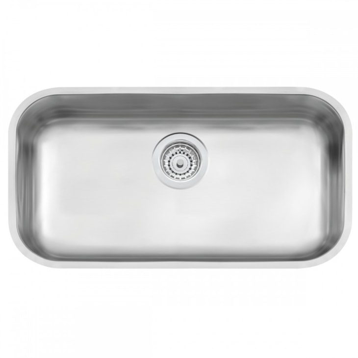 Cuba De Embutir Lavínia Com Válvula Em Aço Inox Escovado Tramontina 56x34cm
