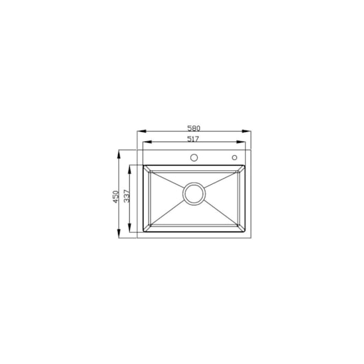 Cuba de Embutir Millare 58120 Undermount de Quartzo Branco 58x45x21,5cm Debacco - Imagem principal - 3ecd18bd-22fd-49e6-8a03-09349d453602