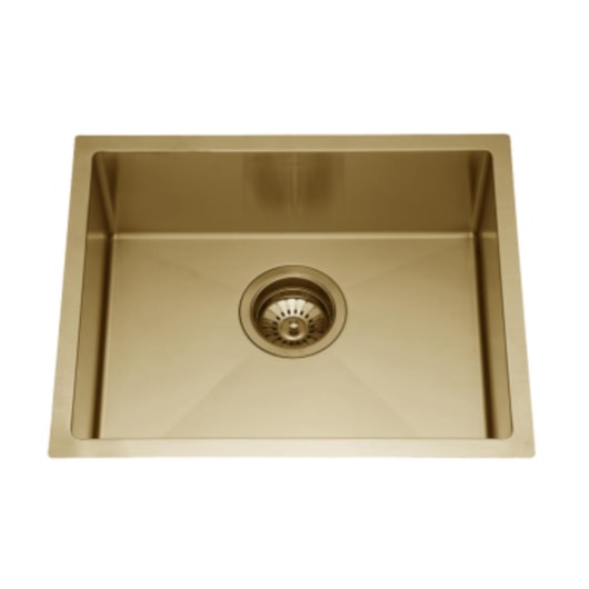 Cuba De Embutir Ou Sobrepor De Inox Para Cozinha Cub2004 Dourado Escovado Rubinettos 55x45x20cm - Imagem principal - 91d262b7-e8ed-4552-97cd-2d132c09707e