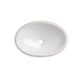 Cuba De Embutir Oval 49,5x33cm Branco Celite - cf40b9b6-b34b-48dc-be5e-c694c634d35a