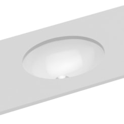 Cuba De Embutir Oval Pequena 39x30cm Branca Incepa