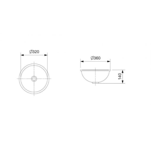 Cuba De Embutir Redonda Sem Mesa Sem Ladrão 36,5cm Branco Incepa - Imagem principal - b217d7df-2e77-4df7-b698-54757a4685ae