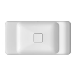 Cuba De Embutir Retangular Com Mesa Branco Deca 60x30cm