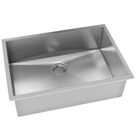 Cuba De Inox Com Válvula Acetinada Quadratino 600 4.1/2  Debacco 60x40cm   - Imagem principal - f055734d-bc2f-4f1b-b339-5076b88b9710