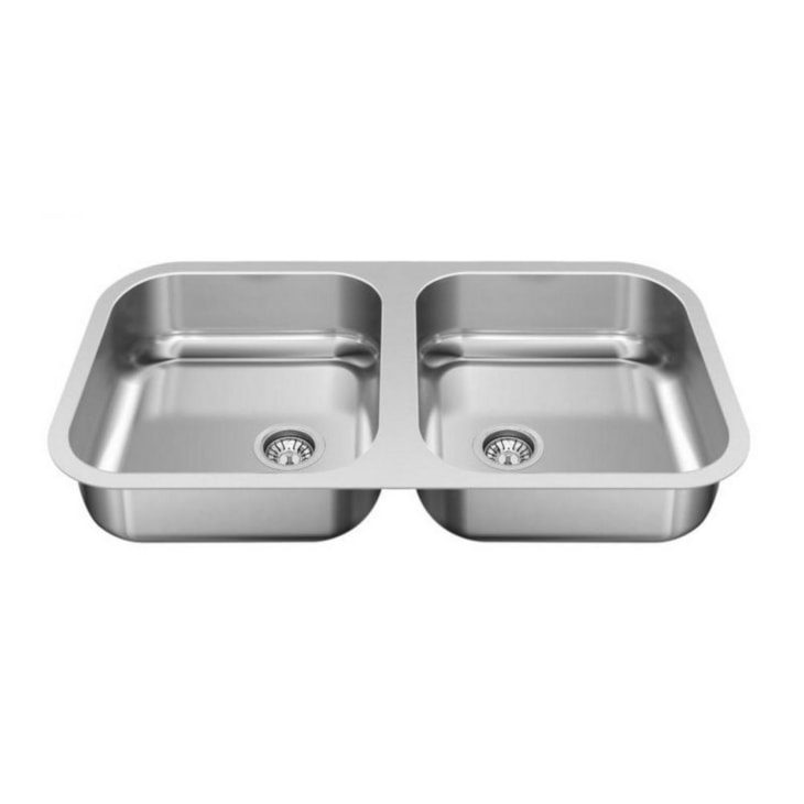 Cuba De Inox Dupla 74x40cm 4.1/2' Sem Válvula Polida Ghelplus