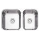 Cuba De Inox Dupla Retangular Isis Perfecta Com Válvula Polido Tramontina 69x40cm - acf264b5-418a-473c-970a-d9ac7af0a8ab