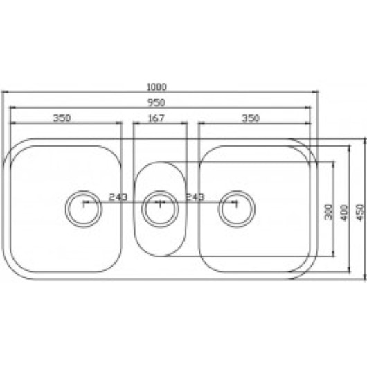 Cuba De Inox N3 4.1/2' Sem Válvula Brilhante Ghelplus 95x40cm - Imagem principal - 2466ce52-5124-4a65-9019-e43638cf4e3b