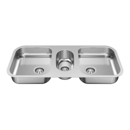 Cuba De Inox N3 4.1/2' Sem Válvula Brilhante Ghelplus 95x40cm - Imagem principal - 10b18e63-6e1c-4665-8ca2-6ac69b4ce0bb