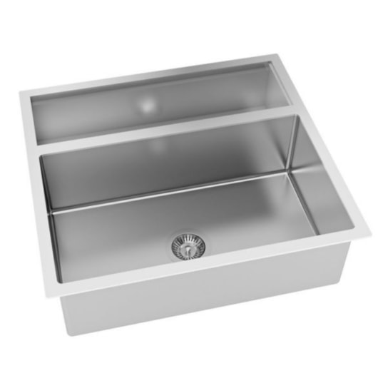 Cuba De Inox Quadratino 600 Com Canal E Válvula Escovada Debacco - Imagem principal - 5a1e1c9d-3b28-44a4-93df-fba0acaa0e2f