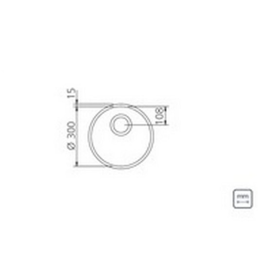 Cuba De Inox Redonda Luna Perfecta 30cm 3.1/2 Com Válvula 94040/407 Polida Tramontina - Imagem principal - ffd4dec4-54ed-45b1-8a10-f1b468a133d9