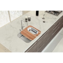 Cuba de Inox Retangular Dora 37l 50bl R6 C/ Válvula 4.1/2