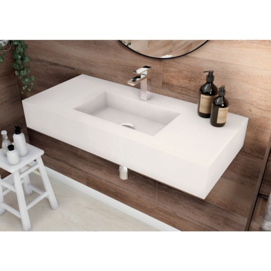 Cuba De Louça Fit 100x45x15cm White Polida Portobello - Imagem principal - d17f8a93-dd4f-420a-b541-84bc99fbd4d9