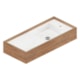 Cuba De Louça Reverse 100x45cm Michelangelo Polido Com Parquet Natural Portobello - ee4a012a-6074-42e1-a3c8-e560971f403c