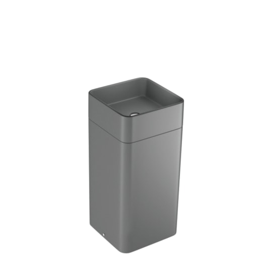 Cuba De Piso Quadrada Com Coluna Cinza Fosco Deca - Imagem principal - 3ded2c99-39eb-4bda-aae6-e608e3056412