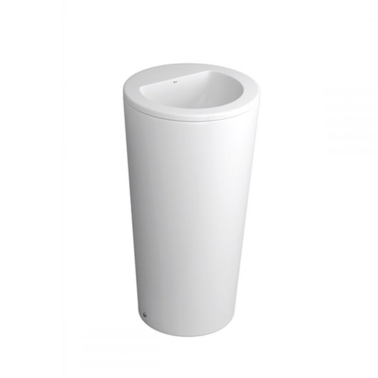 Cuba De Piso Redonda 83,5cm Com Mesa Lc.1272.17 Branco Deca - Imagem principal - 46ea0fa7-ed6a-47ba-8ffe-fb785b728043