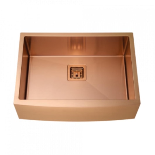 Cuba De Semi Encaixe Inox Com Válvula Para Cozinha Com Válvula Cub2012 Rose Gold Escovado Kromma - Imagem principal - 349ba1c0-62b2-4e93-8f7d-a3b3d3ffec62