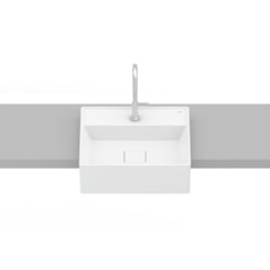 Cuba De Semi Encaixe T10 Terra Blanco Mate Roca 40x40cm