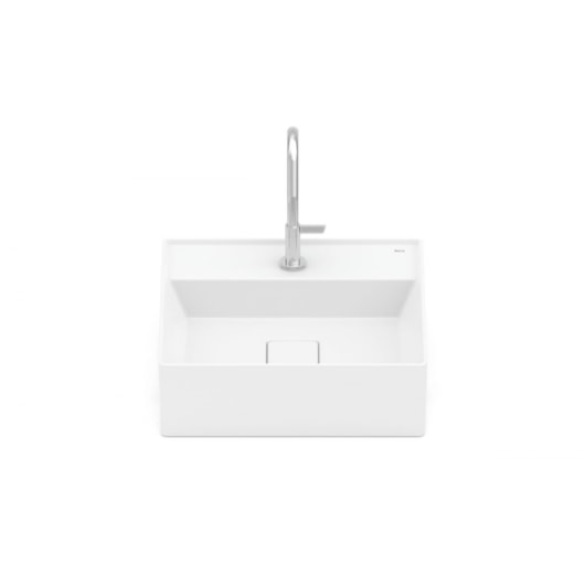 Cuba De Semi Encaixe T10 Terra Blanco Mate Roca 40x40cm - Imagem principal - 591ca9b2-3695-4f8c-b617-1ceafbdec4be