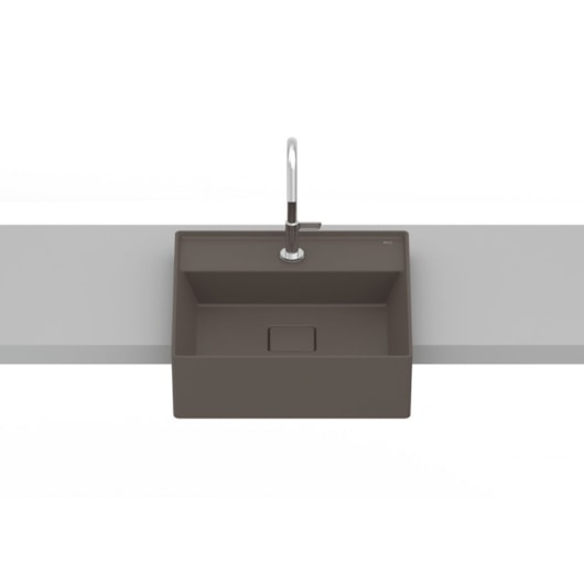 Cuba De Semi Encaixe T10 Terra Cafe Roca 40x40cm - Imagem principal - e11cf8bd-b68a-4960-93f9-89d757905da6