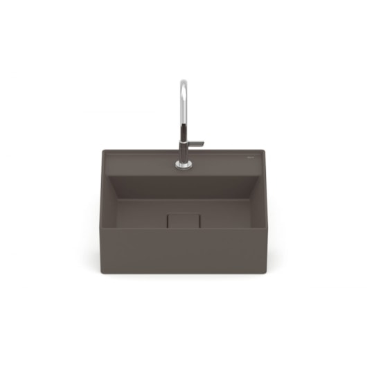 Cuba De Semi Encaixe T10 Terra Cafe Roca 40x40cm - Imagem principal - 442c08b3-2956-46c7-a034-afaba0883557