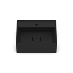 Cuba De Semi Encaixe T10 Terra Matte Black Roca 40x40cm