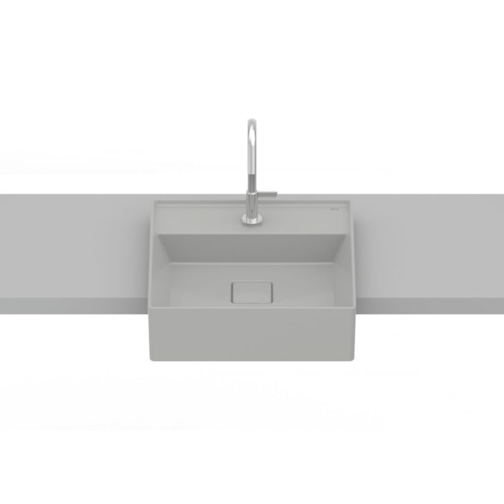 Cuba De Semi Encaixe T10 Terra Stone Roca 40x40cm