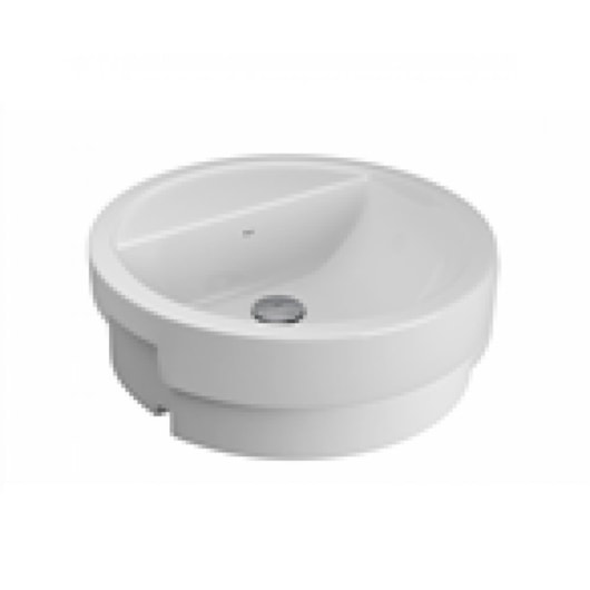 Cuba De Semiencaixe Cilindrica 45cm Com Mesa L903 Branco Deca - Imagem principal - 50ac846d-4599-411b-a3ab-a497d56d9b52