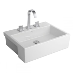 Cuba De Semienceixe Retangular 55x42cm L843 Branco Deca