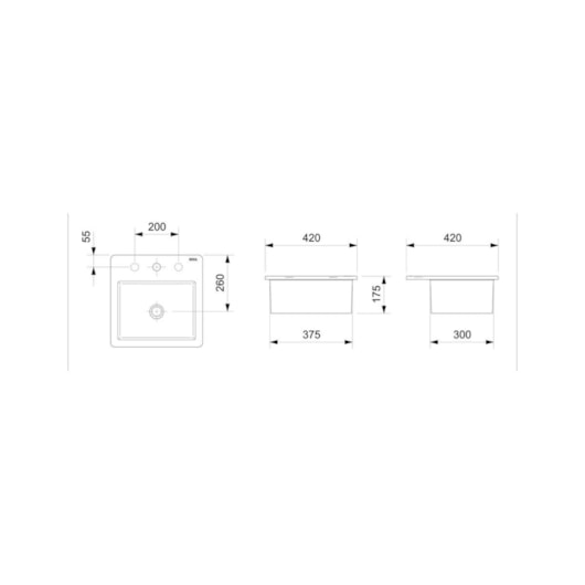 Cuba De Sobrepor Com Mesa Loft Q8 Branco Incepa 420x420 cm - Imagem principal - 3500c0a1-ad39-4e9b-914e-41957e554c7a