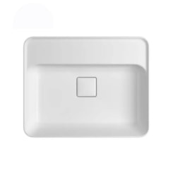 Cuba De Sobrepor Com Mesa Retangular Slim Branco Deca 50cm