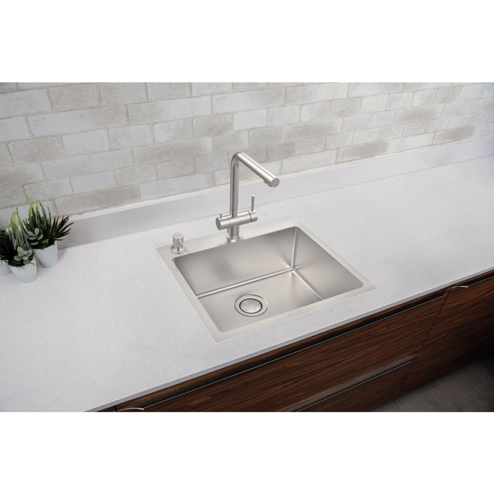 Cuba De Sobrepor Design Collection Quadrum Flush Em Aço Inox Com